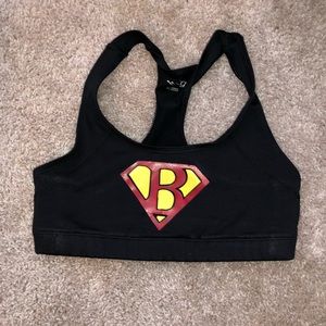 Panthers superhero sports bra